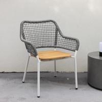 Nohr Outdoor Loungestoel 'Saidah' Teakhout en touw - thumbnail