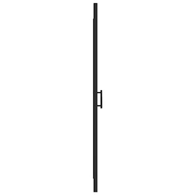 VidaXL Douchedeur halfmat 81x195 cm gehard glas zwart VidaXL Douchedeur halfmat 81x195 cm gehard glas zwart