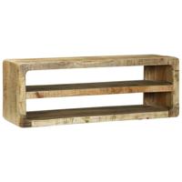 TV-meubel met plank Bruin 100 x 32 x 36 cm Massief mangohout - thumbnail