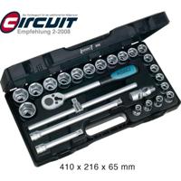 HAZET Dopsleutelset 900 - 1/2 inch (12,5 mm) vierkant hol - Buiten-zeskant-tractieprofiel - 25-delig - 10 - 32 - thumbnail