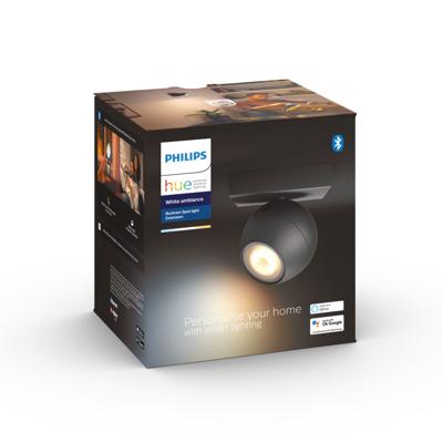 Philips Hue BUCKRAM Opbouwspot GU10 1x5W Zwart