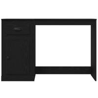 Bureau met lade Zwart eiken 50 x 115 x 75 cm Bewerkt hout - thumbnail