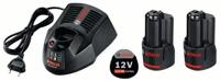 Bosch Blauw 12v starterset met 2 accu's van 3.0ah + lader al1230cv - 1600a00x7e - thumbnail