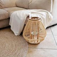 VidaXL Lantaarnhouder hangend wicker naturel - thumbnail