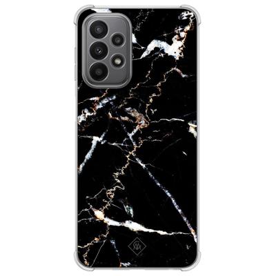 Samsung Galaxy A23 shockproof hoesje - Marmer zwart