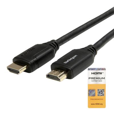 .com 2m Premium High Speed HDMI kabel met Ethernet voor computer, monitor, tv - gecertificeerd - Aramid vezel - 4K60Hz (RHDMM2MP) - Premium hoge snelheid HDMI met ethernetkabel - HDMI male naar HDMI male - 2 m