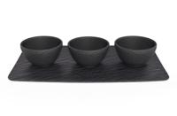Villeroy & Boch Manufacture Rock Blanc Serveer set 4 delig - thumbnail