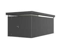 Biohort CasaNova 3x6 metalen berging met draairichting links donkergrijs metallic- Plat dak- Metaal- Biohort - thumbnail