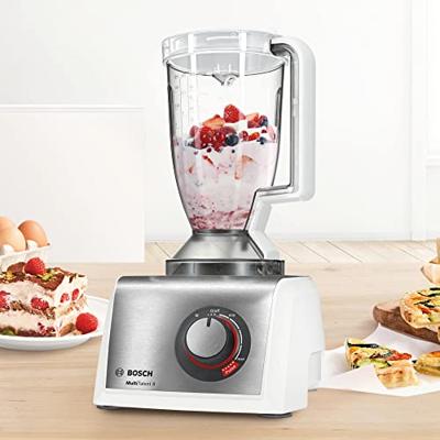 Bosch Haushalt MC812S814 Foodprocessor 1250 W Zilver, Wit Bosch Haushalt MC812S814 Foodprocessor 1250 W Zilver, Wit