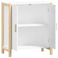 Dressoir 62x38x70 cm bewerkt hout wit - thumbnail