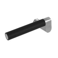 Gatdeel links Munnikhof Dock Black met rozet rond plat verdekt RVS - thumbnail