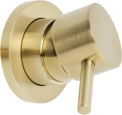 Saqu Eurotrend 2-gats inbouw wastafelmengkraan inclusief inbouwdeel geborsteld messing