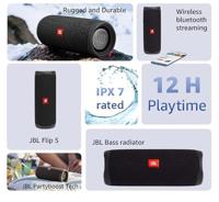 JBL FLIP 5 20 W Draadloze stereoluidspreker Blauw - thumbnail