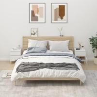 Nachtkastjes 2 st 40x35x50 cm wit - thumbnail