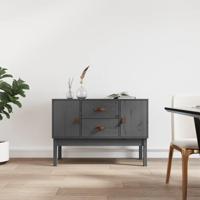 Dressoir 110x40x78 cm massief grenenhout grijs - thumbnail