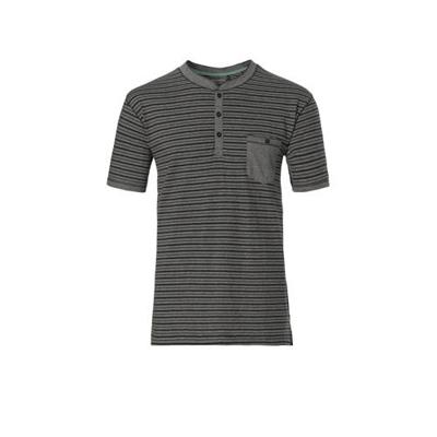 Grijs gestreept pyjama shirt
