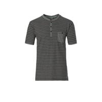 Grijs gestreept pyjama shirt - thumbnail