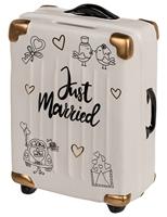 Spaarpot koffer &apos;Just Married&apos; - thumbnail