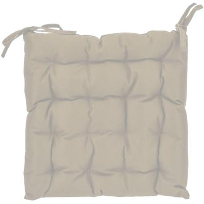 Basic Stoelkussen 40x40x6 cm beige