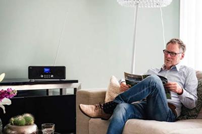 Lenco DIR-260BK DAB+ Internet Radio/CD-Speler Hout/Zwart - thumbnail