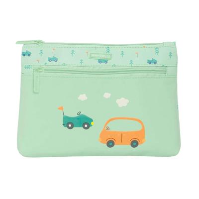 Schoolpennenzak Safta Coches Auto's Groen 23 x 16 x 3 cm