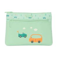 Schoolpennenzak Safta Coches Auto's Groen 23 x 16 x 3 cm - thumbnail