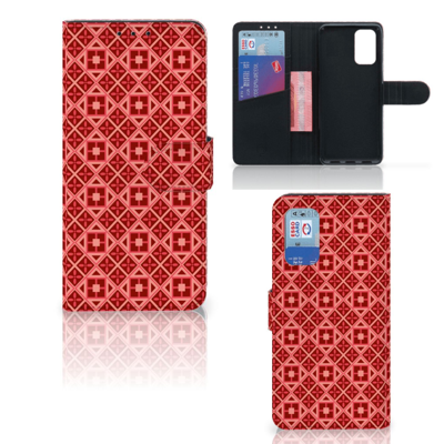 Samsung Galaxy A32 4G | Telefoon Hoesje | Batik Rood Samsung Galaxy A32 4G | Telefoon Hoesje | Batik Rood