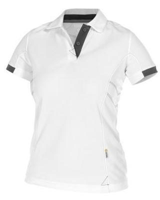 DASSY polo traxion women wit/grijs s