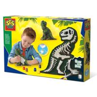 SES gieten en schilderen - glow in the dark dino skelet - thumbnail