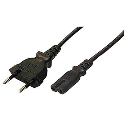 LogiLink Stroom Aansluitkabel [1x Euro-stekker - 1x Apparaatbus C7] 1.80 m Zwart