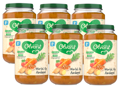 Olvarit Wortel kip aardappel 8M01 200 Gram