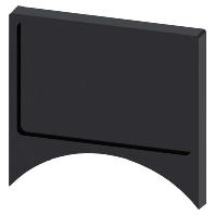 Siemens 3SU1960-0AH10-0AA0 3SU19600AH100AA0 Schilddrager (b x h) 27 mm x 17.5 mm Zwart 10 stuk(s) - thumbnail