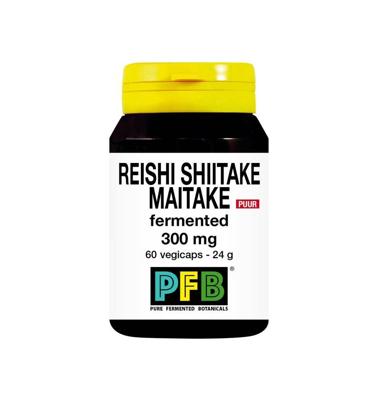 SNP Reishi shiitake maitake fermented 300mg puur 60 Vegetarische capsules SNP Reishi shiitake maitake fermented 300mg puur 60 Vegetarische capsules