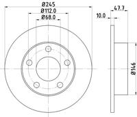 Remschijf Gecoat 53952PRO 8DD355105681 - thumbnail