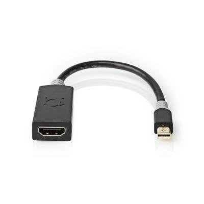 Nedis CCBP37654AT02 Mini-displayport - Hdmi™-kabel Mini-displayport Male - Hdmi™-uitgang 0,2 M Antraciet - thumbnail
