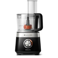 Philips hr7530/10 viva collection compacte keukenmachine zwart/rvs - thumbnail