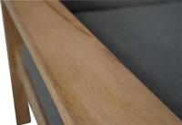 Loungebank teak incl. kussens 124cm - thumbnail