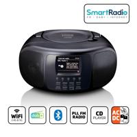 Draagbare internetradio met DAB+/FM, Bluetooth®, CD-speler en groot LCD-kleurenscherm Zwart - thumbnail