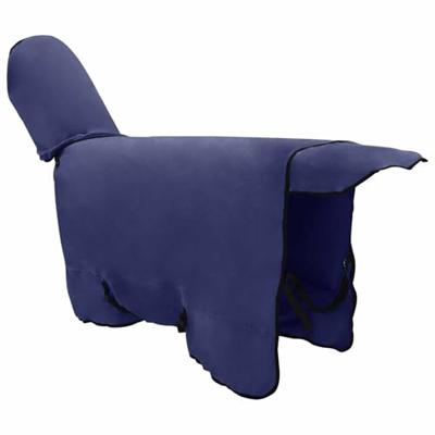 VidaXL Paardendeken marineblauw polyester