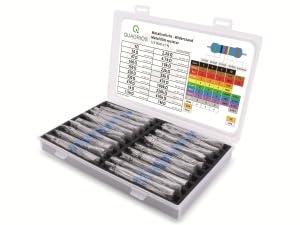 Quadrios 201711P002 201711P002 Metaalfilmweerstand assortiment Axiaal bedraad 0.25 W 1 % 400 stuk(s) Quadrios 201711P002 201711P002 Metaalfilmweerstand assortiment Axiaal bedraad 0.25 W 1 % 400 stuk(s)