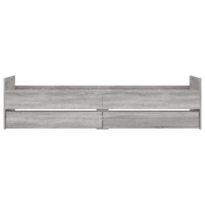 Bedframe met lades grijs sonoma eikenkleurig 90x190 cm