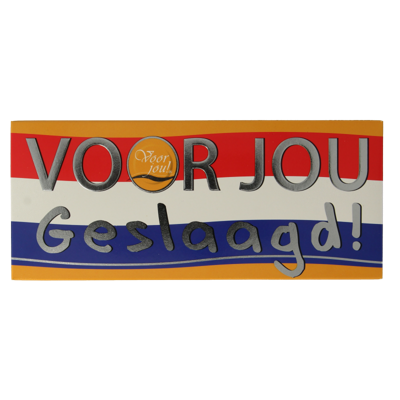 Voor Jou! Wensreep geslaagd 70 Gram Voor Jou! Wensreep geslaagd 70 Gram