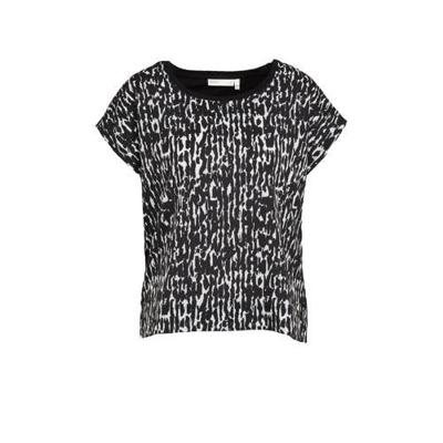 Inwear top met all over print zwart/wit