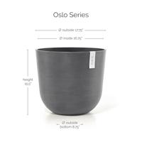 Ecopots Oslo Bloempot Ø 45 cm - Grijs - thumbnail