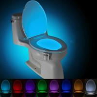 Motion Activated toilet nachtlampje LED toilet licht badkamer wasruimte - thumbnail