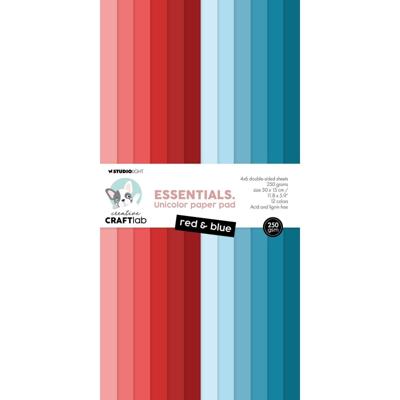 Creative Craftlab Creative craft lab • essentials unicolor paper pad red & blue