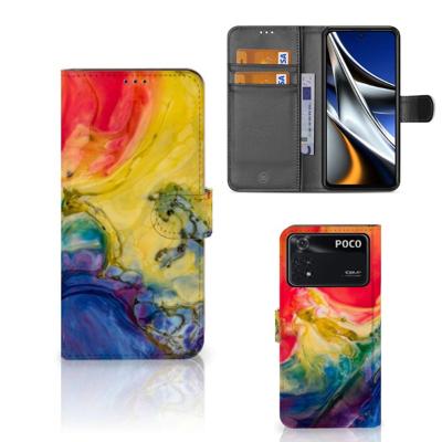 Hoesje Xiaomi Poco X4 Pro 5G Watercolor Dark Hoesje Xiaomi Poco X4 Pro 5G Watercolor Dark