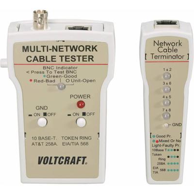 VOLTCRAFT CT-1 CT-1 Kabeltester Geschikt voor: RJ-45, BNC