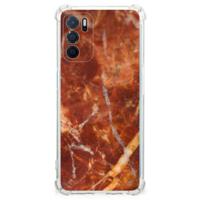 OPPO A16 | A16s | A54s Anti-Shock Hoesje Marmer Bruin - thumbnail