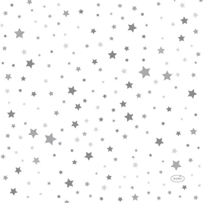 Servetten Silver Stardust 33 X 33 Cm Servetten Silver Stardust 33 X 33 Cm